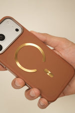 iPhone 17 Pro Dual Texture Leather MagSafe Case | Textured Grip Frame & Smooth Centre Panel