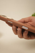 iPhone 17 Pro Max PU Leather Case with Gold Metal Camera Frame | Shockproof & Anti-Fingerprint