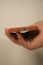 iPhone 17 Pro PU Leather Case with Metal Camera Frame & Built-in MagSafe Back Cover