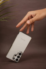 Samsung Galaxy S26 Ultra Crystal Clear Case with Glossy Electroplated Edges | Anti-Yellow Slim Hard Back