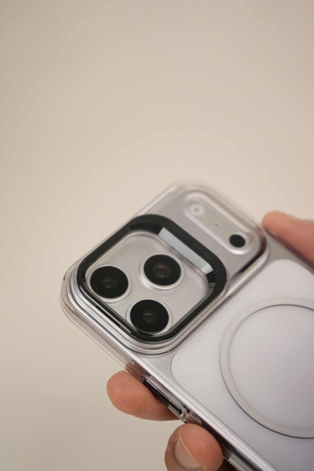 iPhone 17 Pro Max Gradient Translucent MagSafe Case with Electroplated Lens Holder | PC+TPU Hybrid