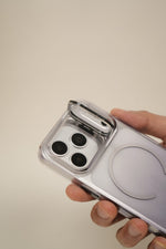 iPhone 17 Pro Max Gradient Translucent MagSafe Case with Electroplated Lens Holder | PC+TPU Hybrid