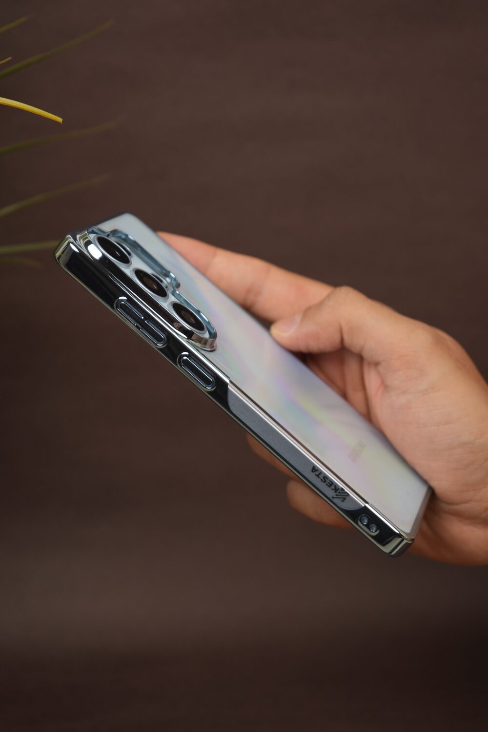 Samsung Galaxy S26 Ultra Crystal Clear Case with Glossy Electroplated Edges | Anti-Yellow Slim Hard Back