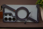 Samsung Galaxy S26 Ultra Naked Aluminum Case with Rotating MagSafe Ring Stand