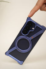 Samsung Galaxy Z Fold 7 Naked Aluminum Z-Frame Case with 360° Rotating MagSafe Ring Stand