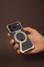 Z Bracket 360 Rotating MagSafe Phone Case Cover for iPhone 17 Series | Metal Frameless Edition