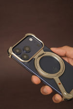 Z Bracket 360 Rotating MagSafe Phone Case Cover for iPhone 17 Series | Metal Frameless Edition