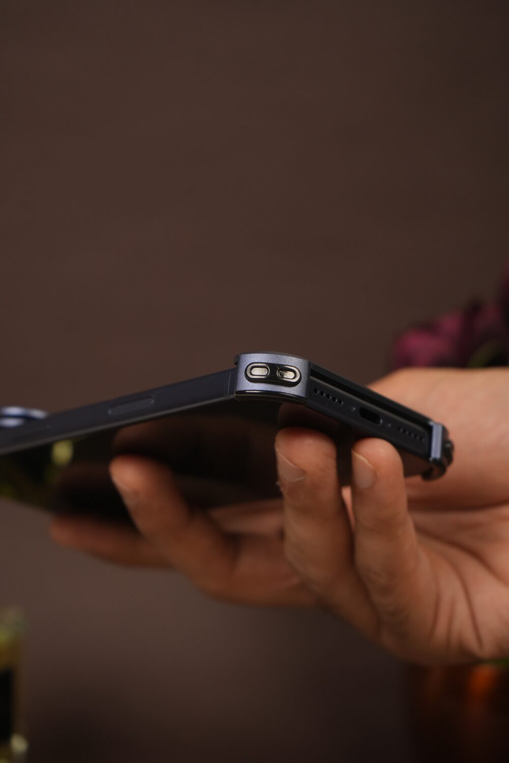 iPhone 17 Pro Max 9 Shaped Rectangular Frameless Metal Bumper Case with Camera Shield | Shockproof Aviation-Grade Alloy Frame
