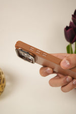 iPhone 17 Pro Max Genuine Leather Case with Metal Camera Frame & Microfiber Lining