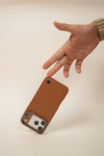 iPhone 17 Pro Max Genuine Leather Case with Metal Camera Frame & Microfiber Lining