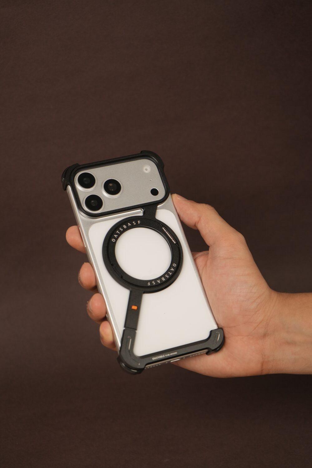 Z Bracket 360 Rotating MagSafe Phone Case Cover for iPhone 17 Series | Metal Frameless Edition