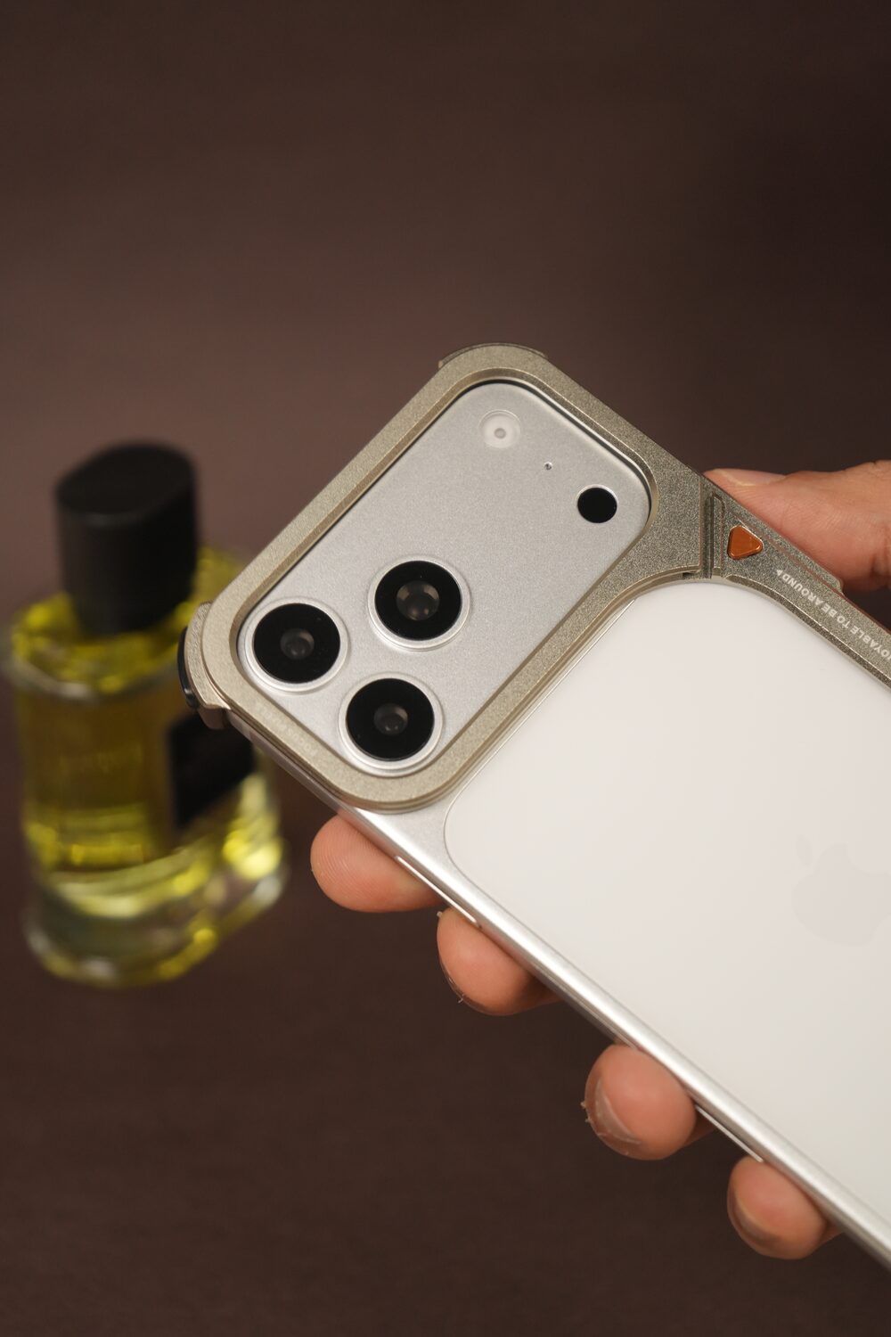 iPhone 17 Pro Max 9 Shaped Rectangular Frameless Metal Bumper Case with Camera Shield | Shockproof Aviation-Grade Alloy Frame