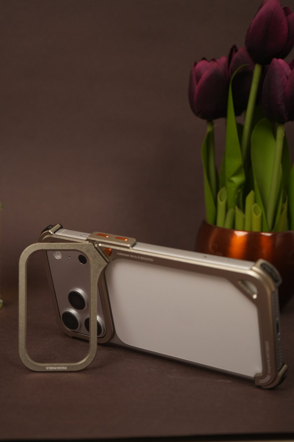 iPhone 17 Pro Max 9 Shaped Rectangular Frameless Metal Bumper Case with Camera Shield | Shockproof Aviation-Grade Alloy Frame