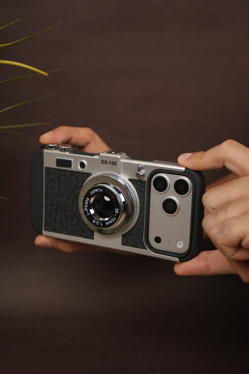 iPhone 17 Series Vintage Camera Case with Neck Lanyard | Shockproof Drop Protection Cover