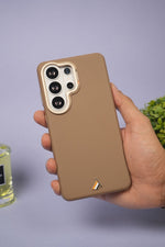 Exclusive Hard Back Case for Samsung S24 Ultra 5G with Leather Textured Finish, Matte finish Buttons and Soft Inner Fabric