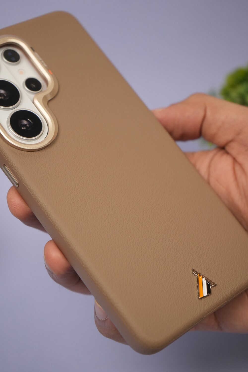 Exclusive Hard Back Case for Samsung S24 Ultra 5G with Leather Textured Finish, Matte finish Buttons and Soft Inner Fabric