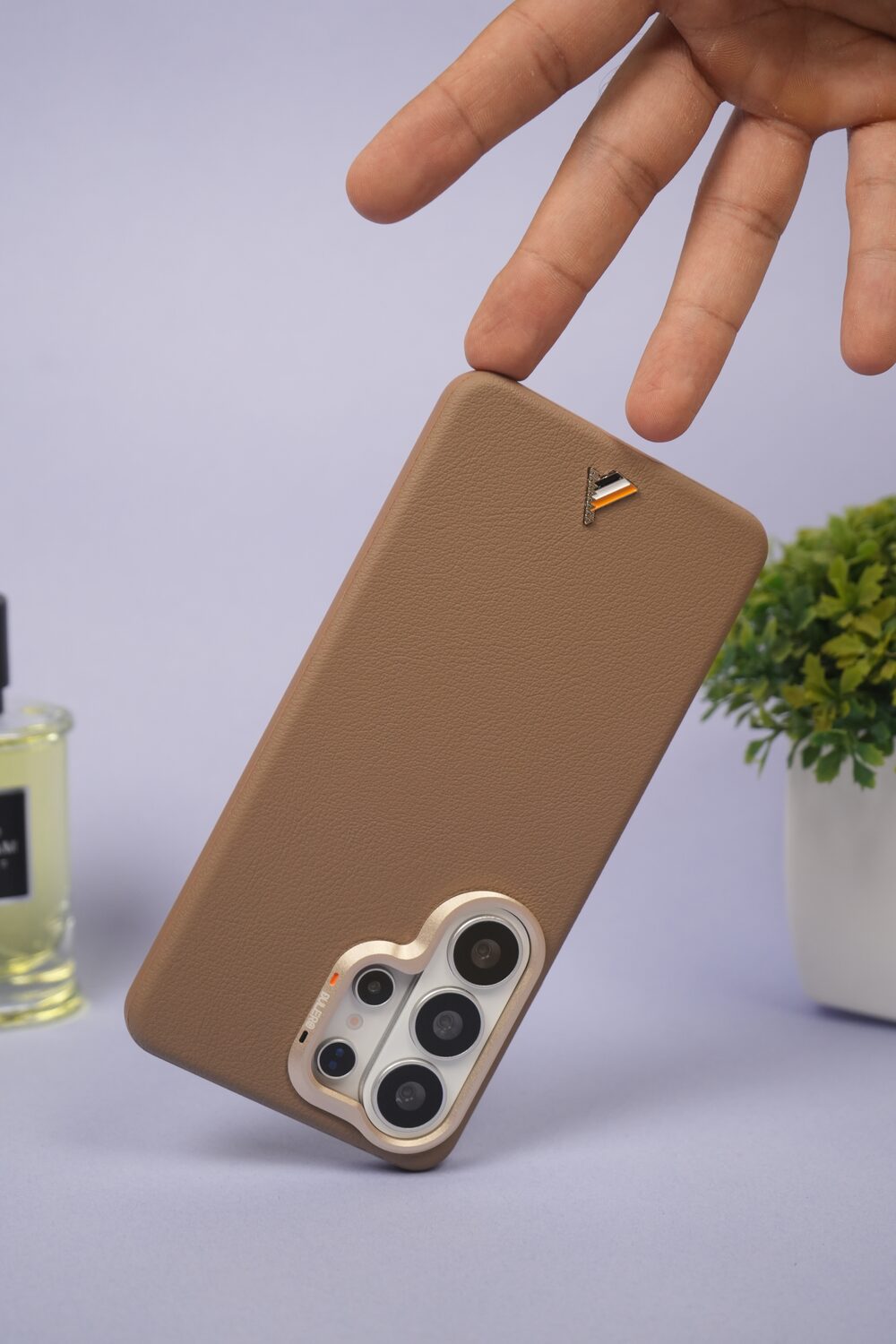 Exclusive Hard Back Case for Samsung S24 Ultra 5G with Leather Textured Finish, Matte finish Buttons and Soft Inner Fabric